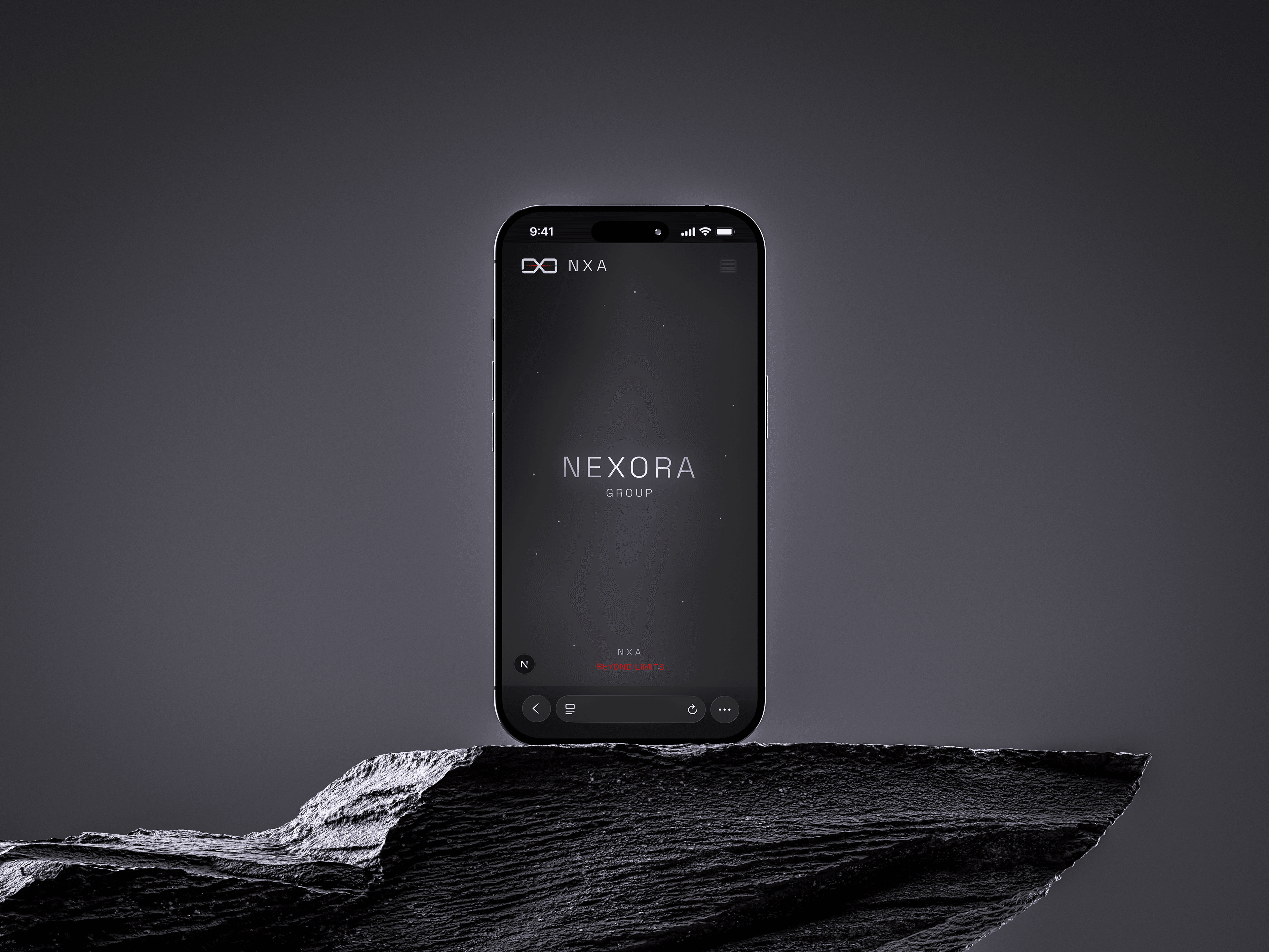 NXA Group Website — mobile