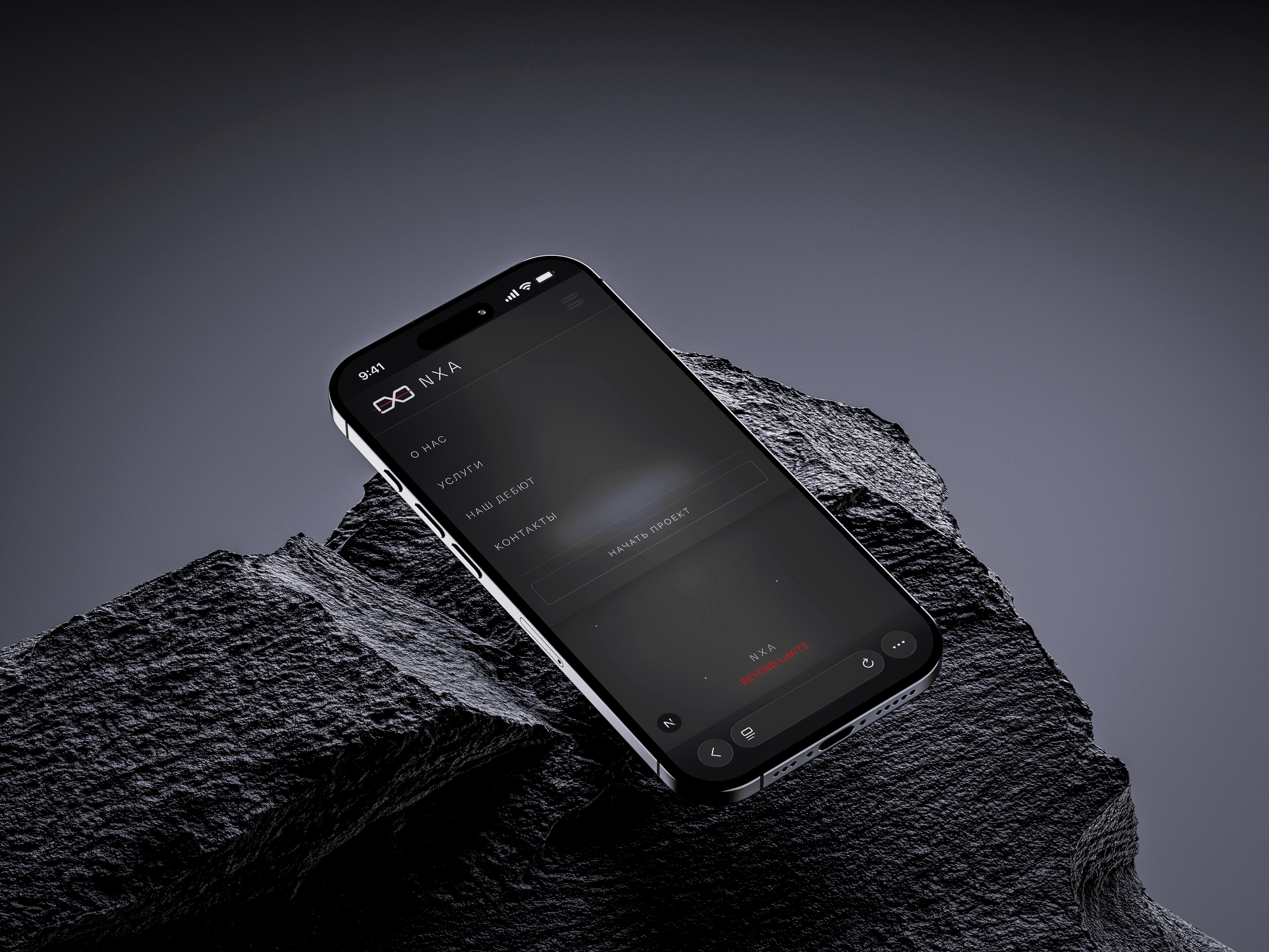 NXA Group Website — mobile